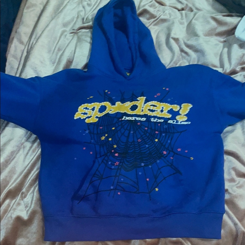 Spider Blue Hoodie